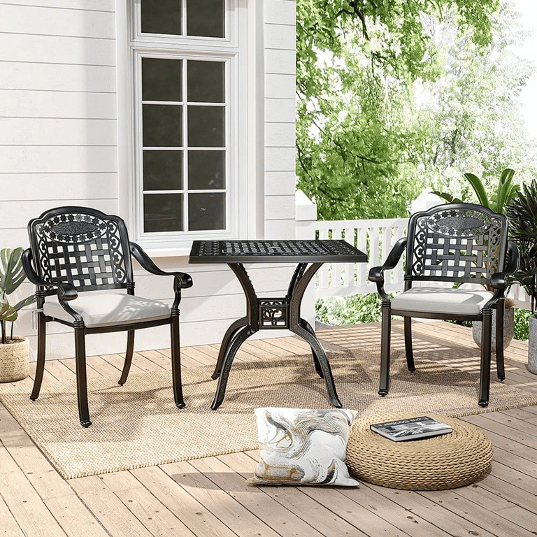 image for AlumaDine Outdoor dining table and chair set, 3-piece