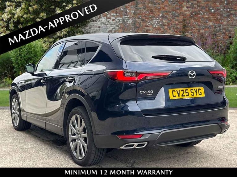 2025 Mazda CX-60 2.5 PHEV Exclusive-Line 5dr Auto Automatic Estate Petrol Parallel PHEV Automatic