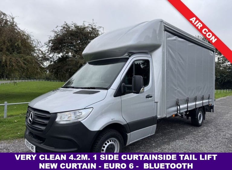 2022 Mercedes-Benz Sprinter 2.1 314Cdi 3.5t. Lwb 4.2m One Side Curtainside Tail Lift, Air Con,  E...