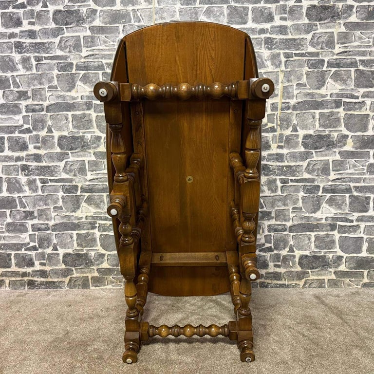 Ercol Oval Drop-Leaf Gateleg Dining Table