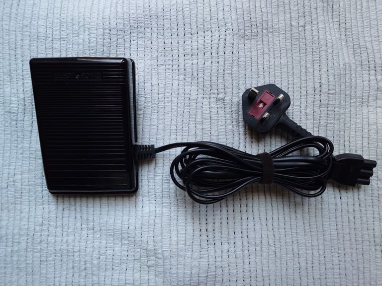 image for New Sewing Machine Foot Pedal (3-Pin, KD-2902) – Tested – UK Plug