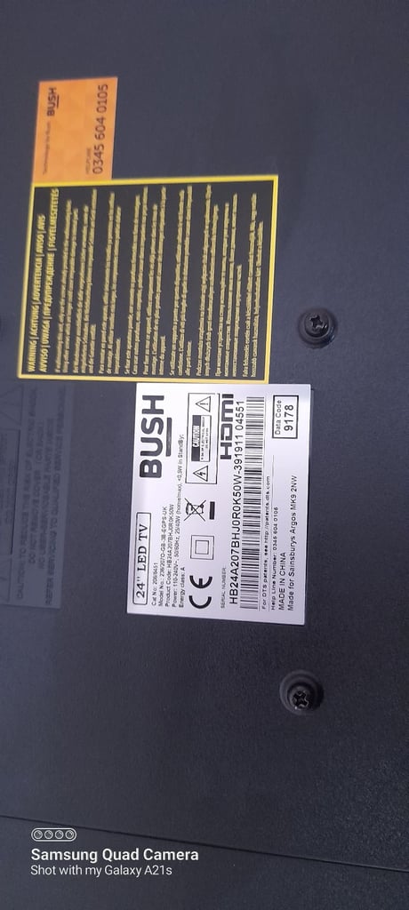Television    24inch led  bush 