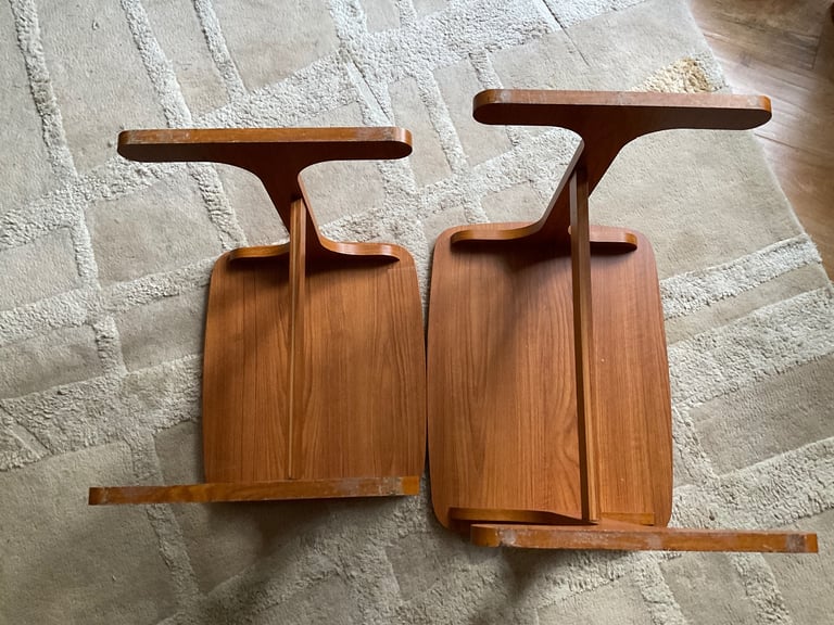 A Nest of Two Mid Century Style Side Tables 