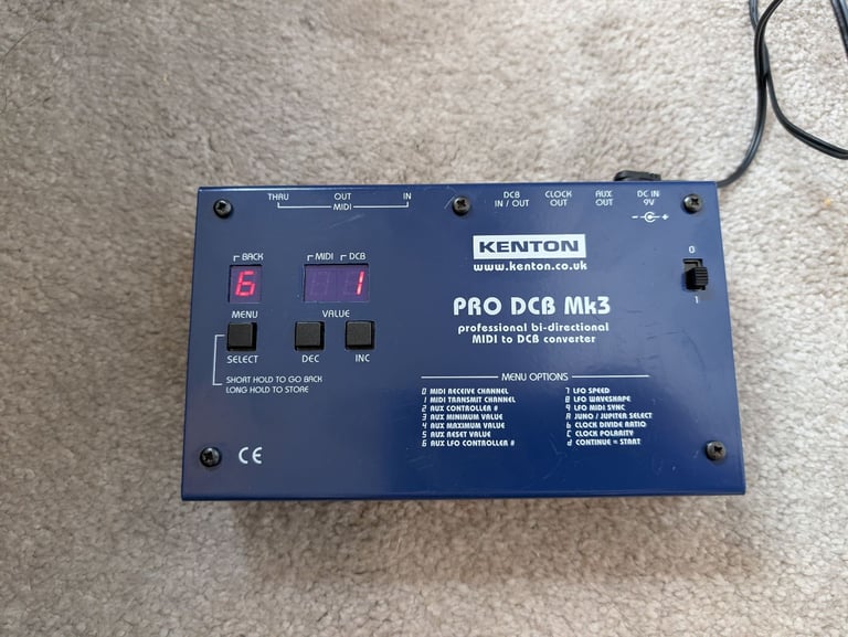 Kenton DCB MK3 Midi-DCB Interface for Juno Synthesizers - Can post