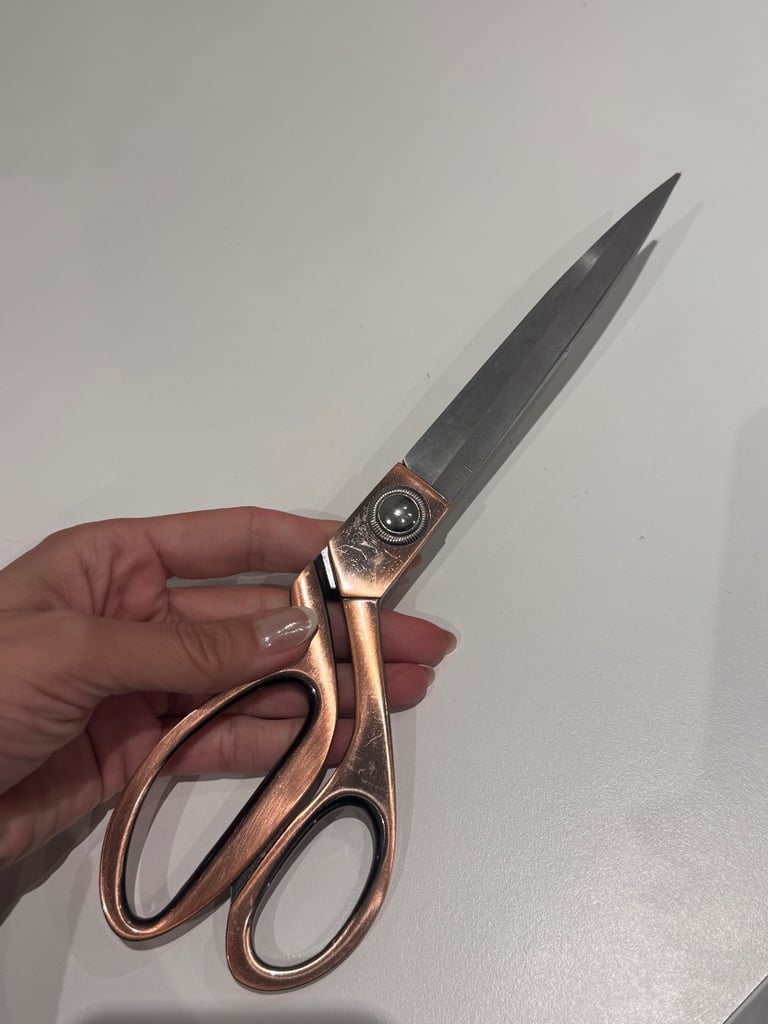 image for Rose gold sharp fashion fabric scissors 