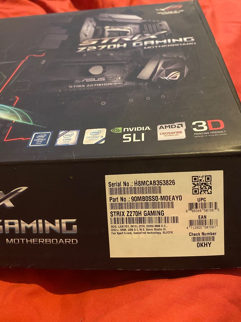 STRIX Z270H GAMING / i7-6700k / DDR4 16GB