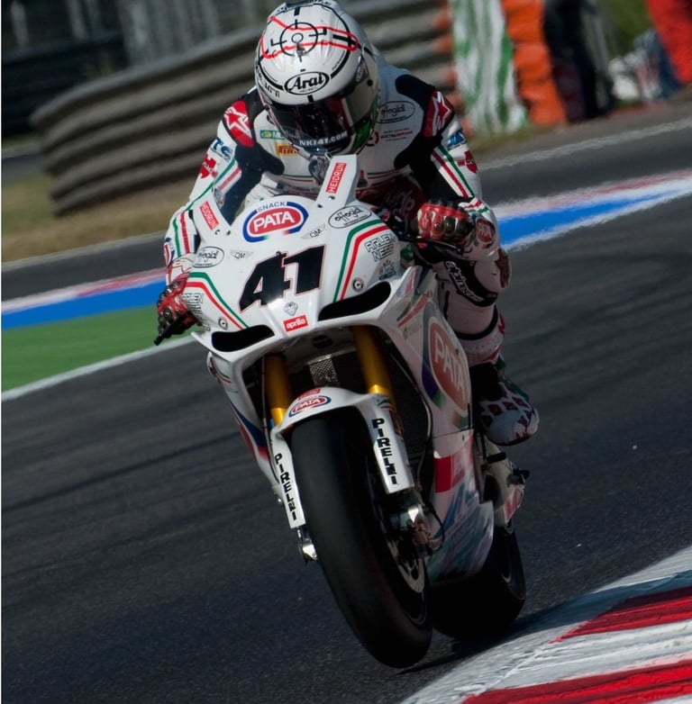 image for RARE COLLECTORS ITEM - #ARAI RX-7 MOTORCYCLE HELMET - NORIYUKI HAGA MONZA WHITE