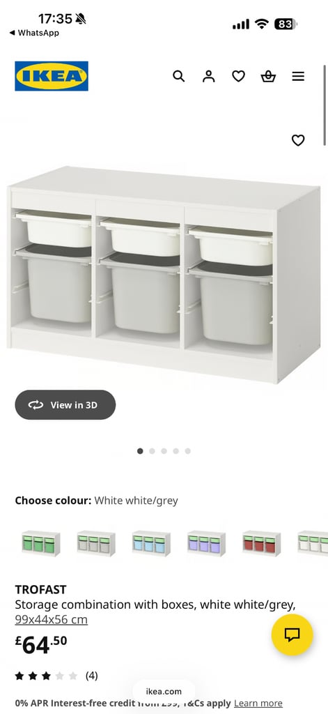 IKEA storage unit with drawers