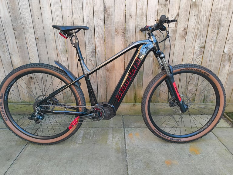 image for Bianchi electric mountain bike, dual suspension