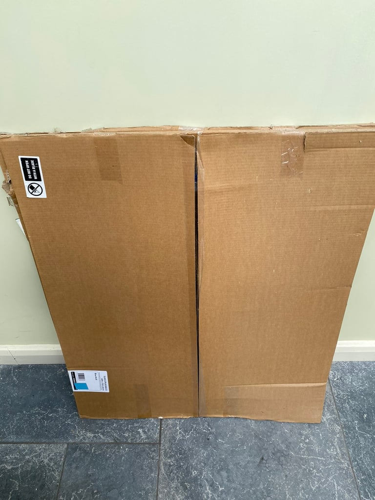 Blue glass splashback suitable for kitchens.