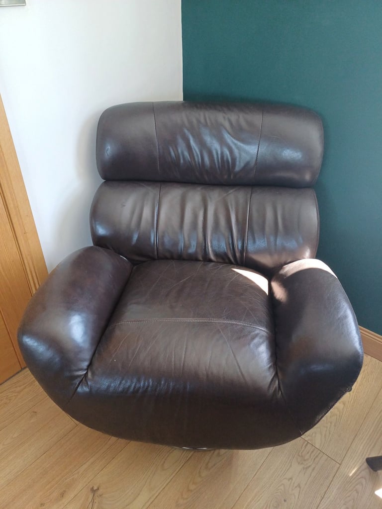 image for Leather Spinning Chair