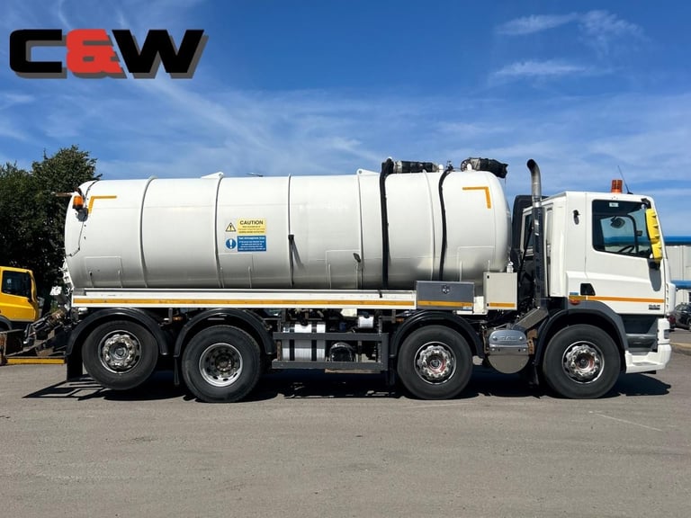 2013 (63) DAF FAX CF 85.360 8x2 Whale VacuumTanker