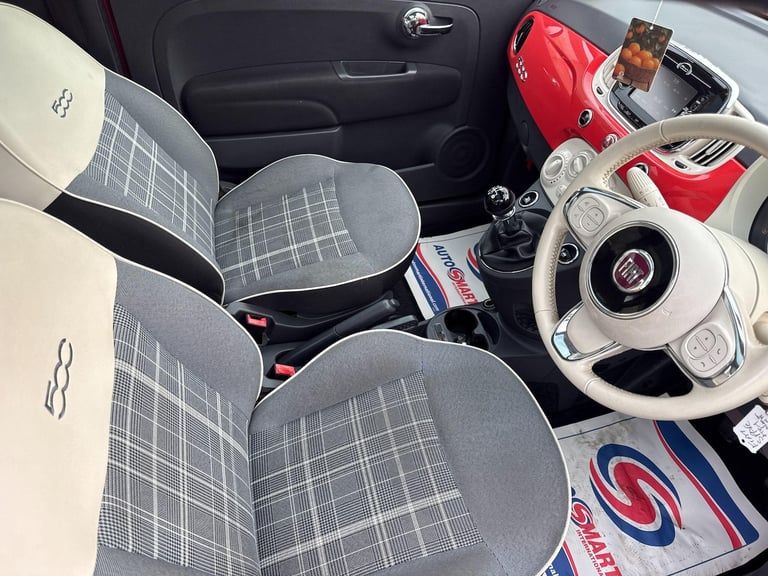 2016 Fiat 500 1.2 Lounge Euro 6 (s/s) 3dr HATCHBACK Petrol Manual