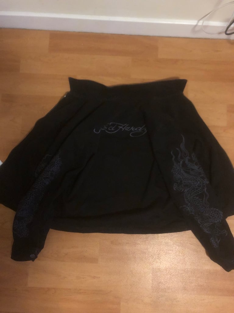 ED HARDY X URBAN OUTFITTERS DENIM JACKET BARELY WORN