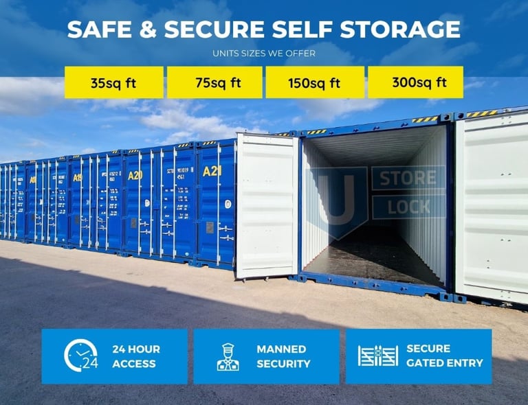 Self Storage Container Unit To Rent For Business & Personal Use - Birmingham - UStore ULock