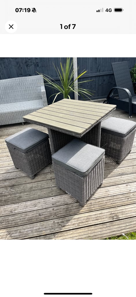 image for Kettler Palma Cube Table &'Chairs with cover 