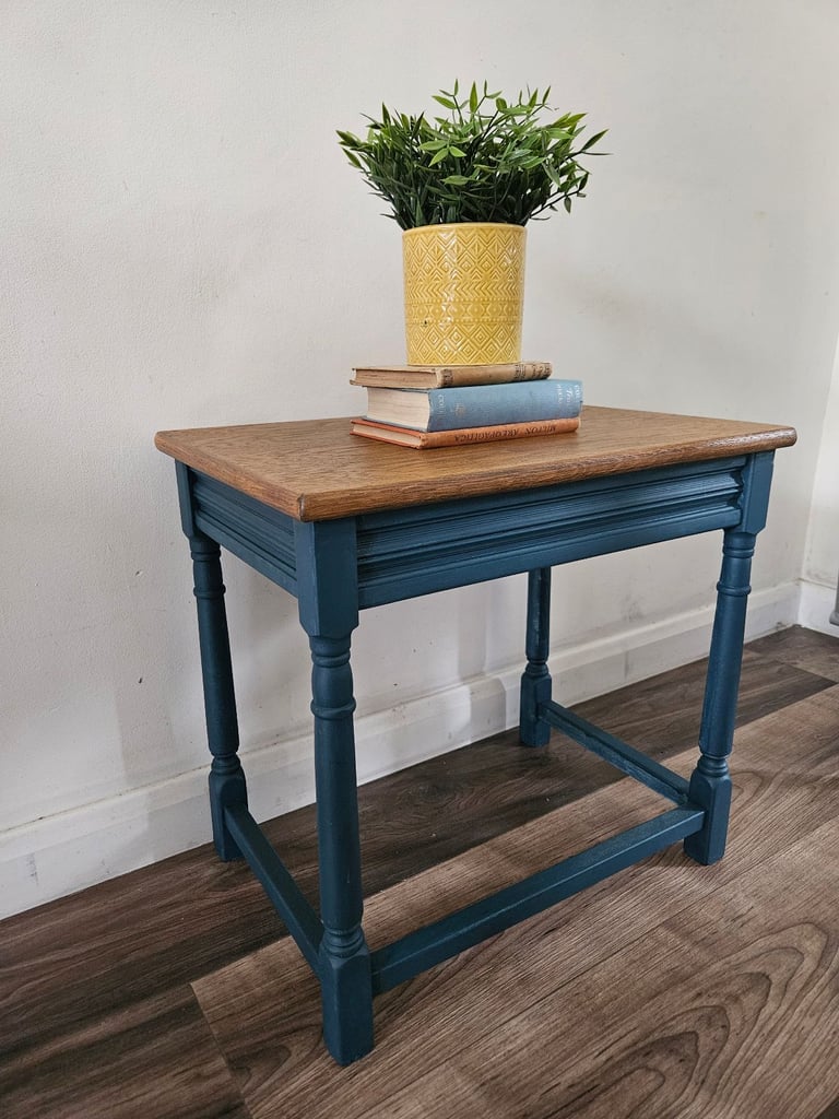 Solid wood side table by Vintage Revival