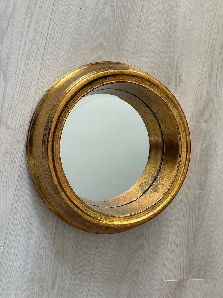 image for Round gilt mirror