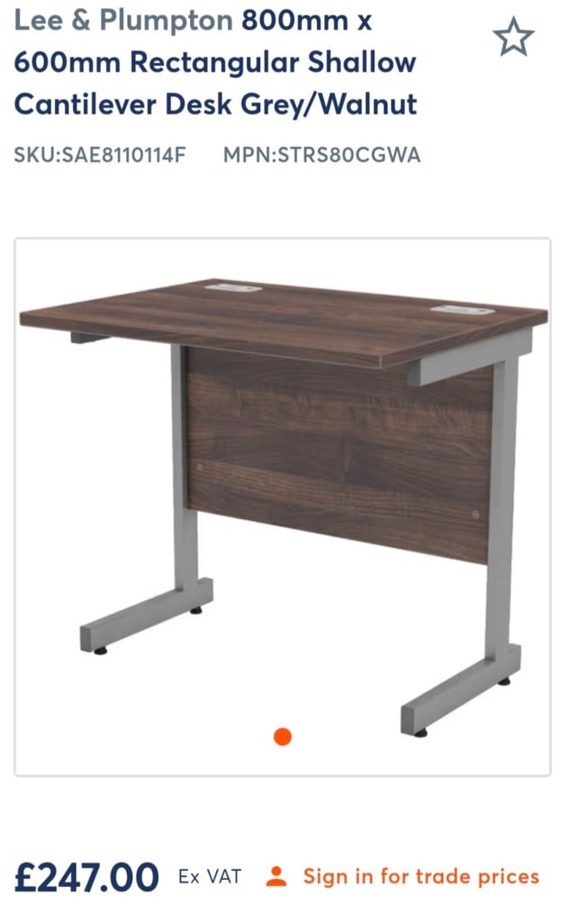 BRAND NEW Lee & Plumpton Desk (SAME DAY DELIVERY AVAILABLE)
