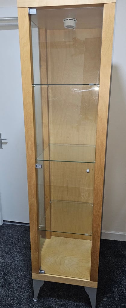image for Display Cabinet with 3 Tier Glass shelves 
