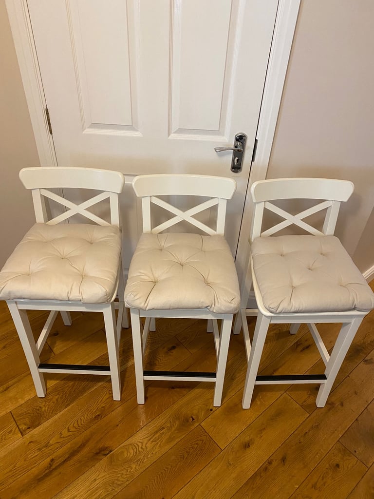 Ikea Ingolf Bar Stools Uk Ikea NEW IKEA INGOLF Stool White Solid