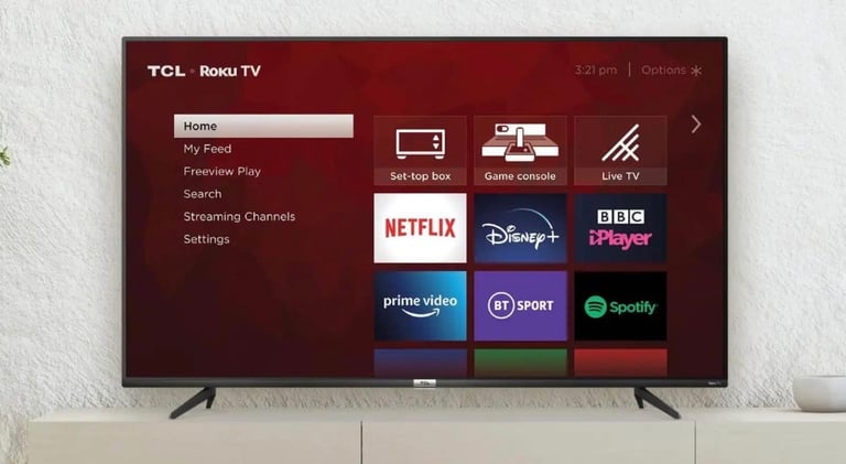 55” 4K TCL RoKu Smart   WiFi Ultra Hd Led tv   Excellent condition 