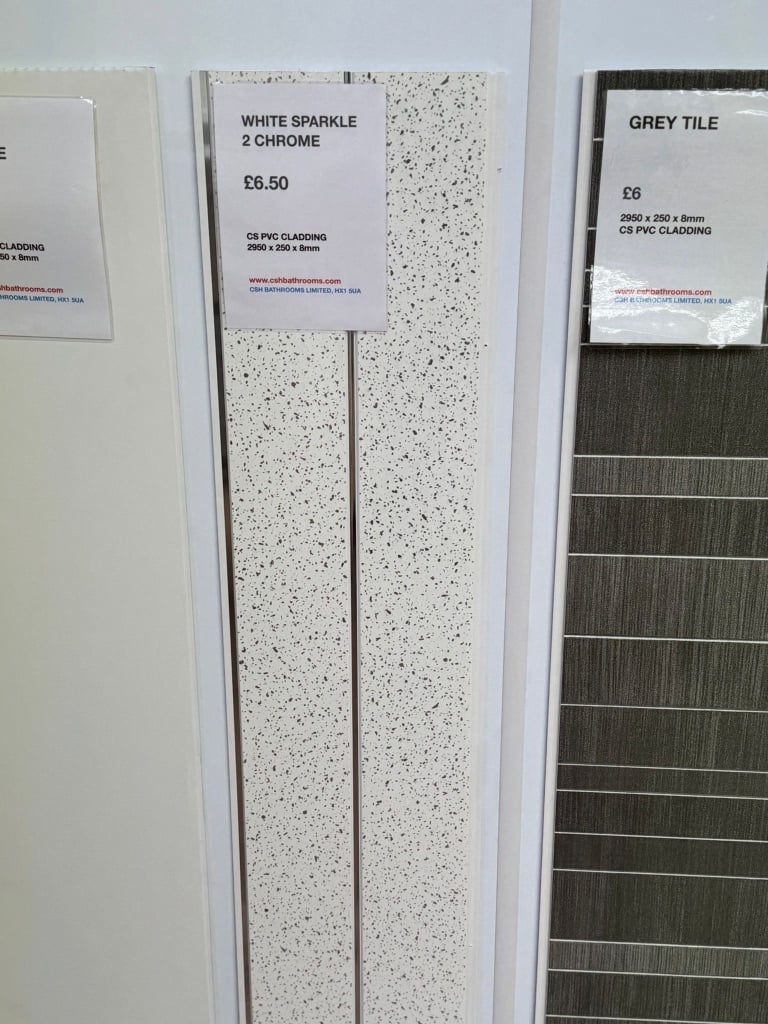 wet wall CS PVC PANELS 2400x1000x10mm, bathroom cladding, CSH Bathroom