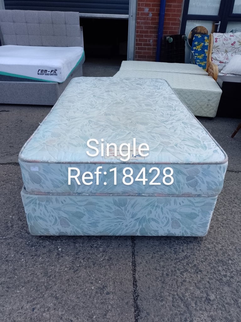 image for Single divan with mattress, Ref:18428 £55.00