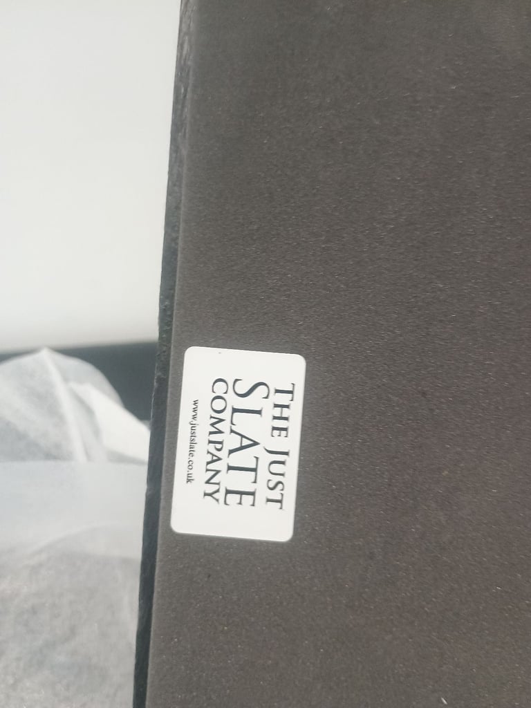 NEW - The Just Slate Company Natural Slate Triple Coasters / Cheese Boards (Set of 4)