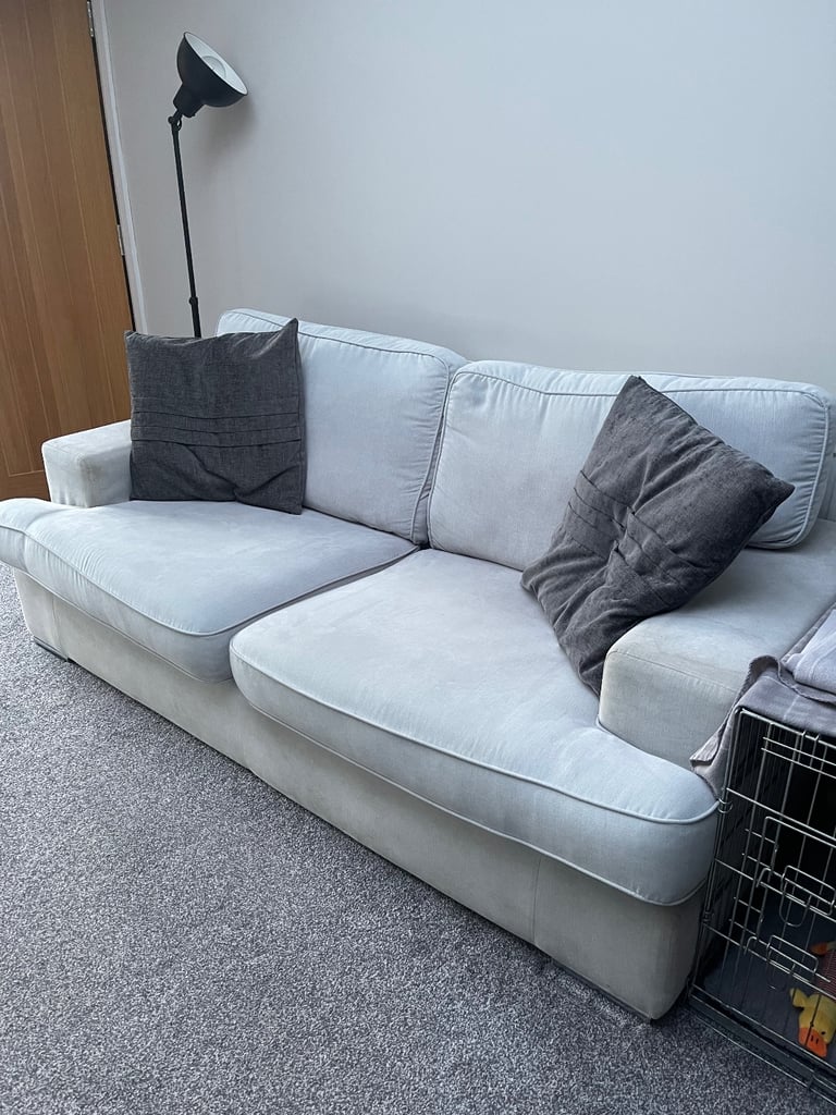 image for Grey two seater settee 