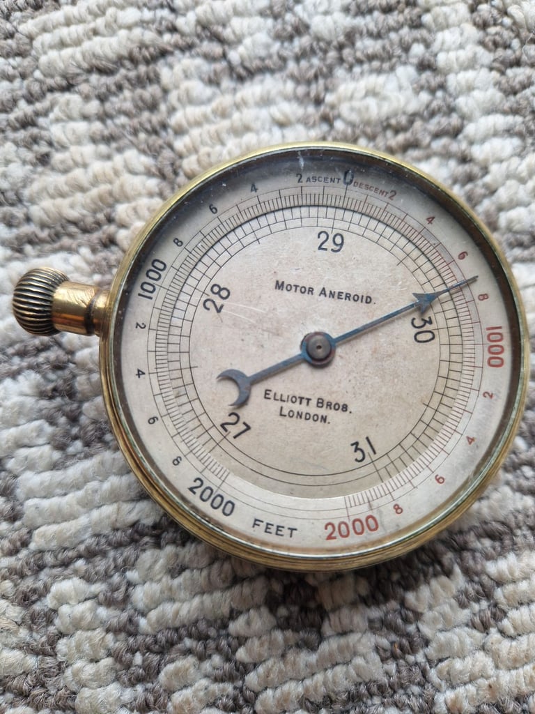 image for Brass barometer Elliott bros london 
