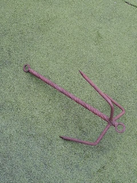 image for Old Cast Iron Boat Anchor 