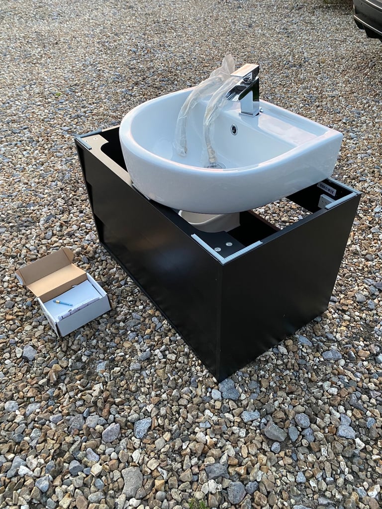 Basin and vanity unit, 2x drawers, and mixer tap