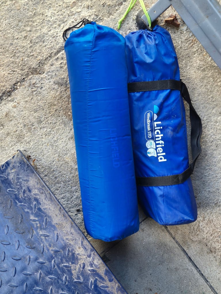 image for Camping windbrake & mat