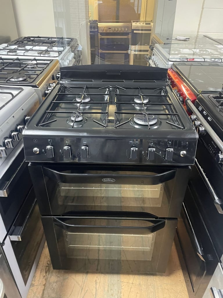 Black 60cm Gas Cooker 