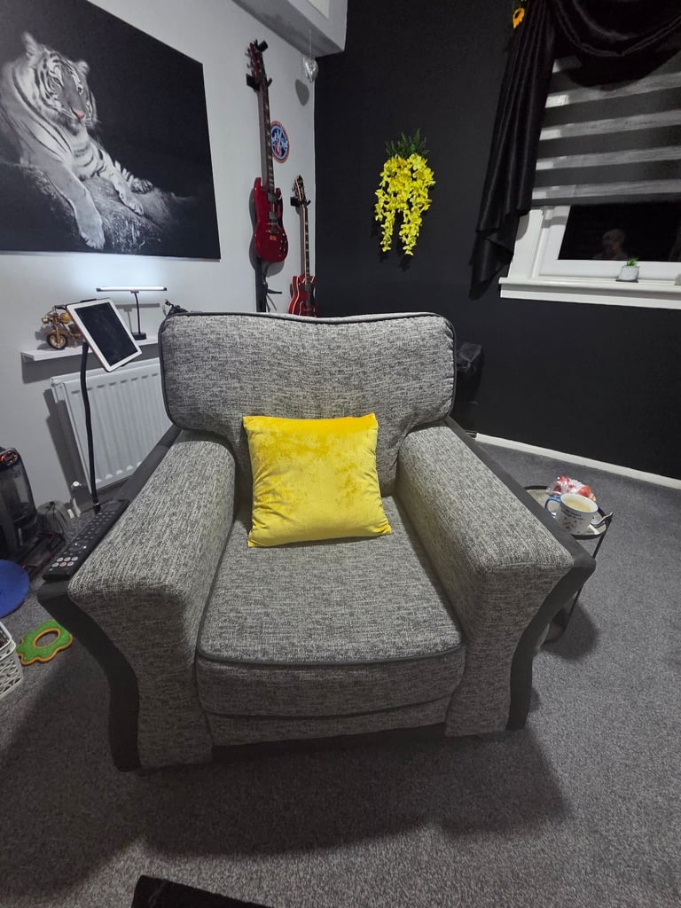 image for 3 seater sofa and chair 