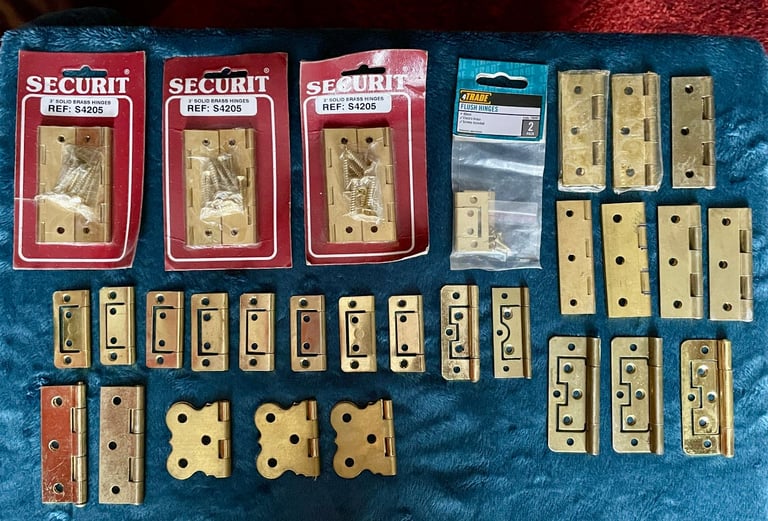 image for Various brass hinges