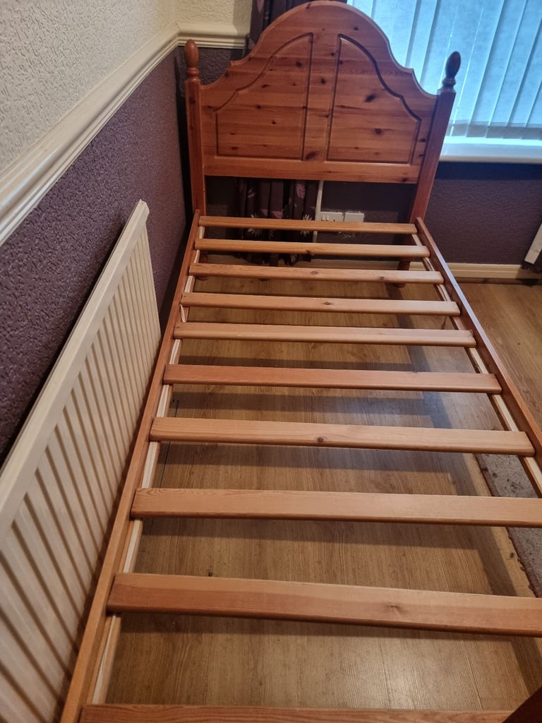 image for Pine single bed frame