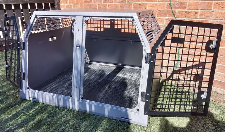 TransK9 ( B18 ) Transport double dog cage (Lockable & Crash Tested) Trans K9