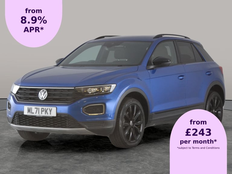 image for 2021 Volkswagen T-Roc 1.0 TSI Black Edition SUV 5dr Petrol Manual Euro 6 (s/s) (110 ps) - CARPLAY...