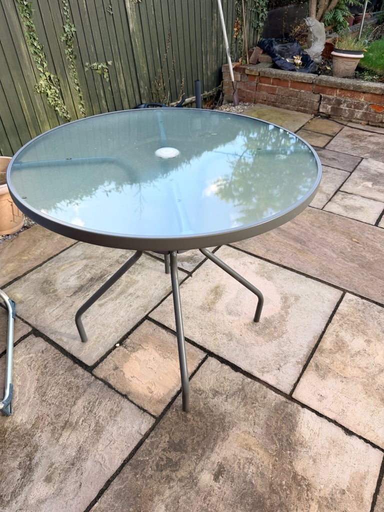 image for Patio glass table
