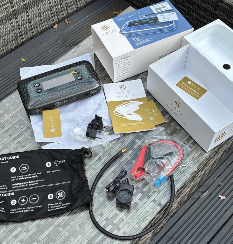 Bolt Air+ 1750 Jump Starter Jump, Inflate, Charge, and lluminate. £90