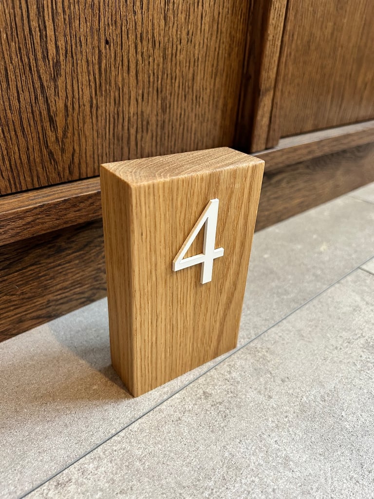 Solid Oak Wedding Table Numbers