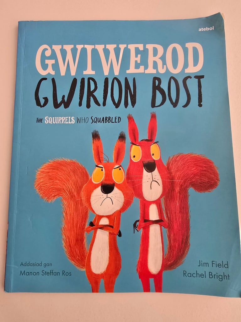 Gwiwerod Gwirion Bost / The Squirrels Who Squabbled – Welsh Children’s Book