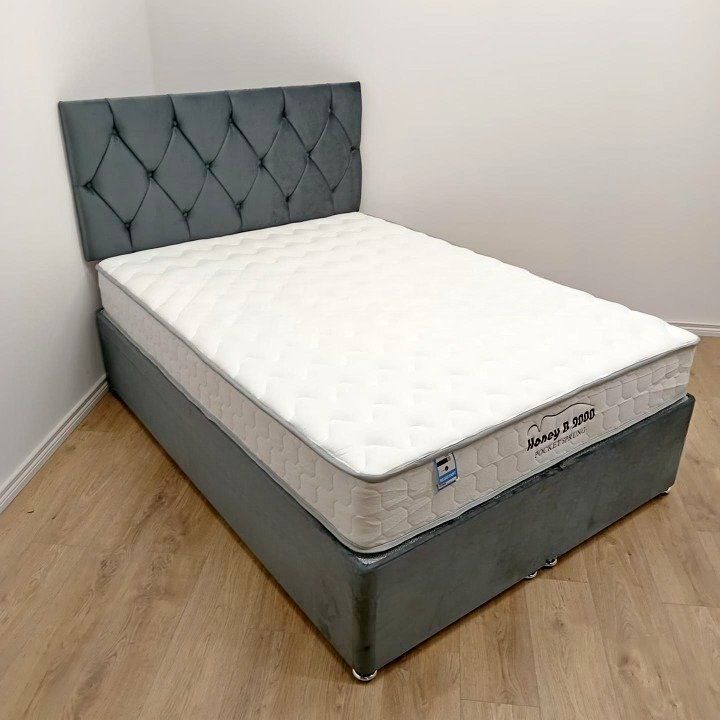 image for ]] Flash Sale - Divan Double Bed With Mattress (All Sizes Available) | Shocking Discount 25% Off ]] 