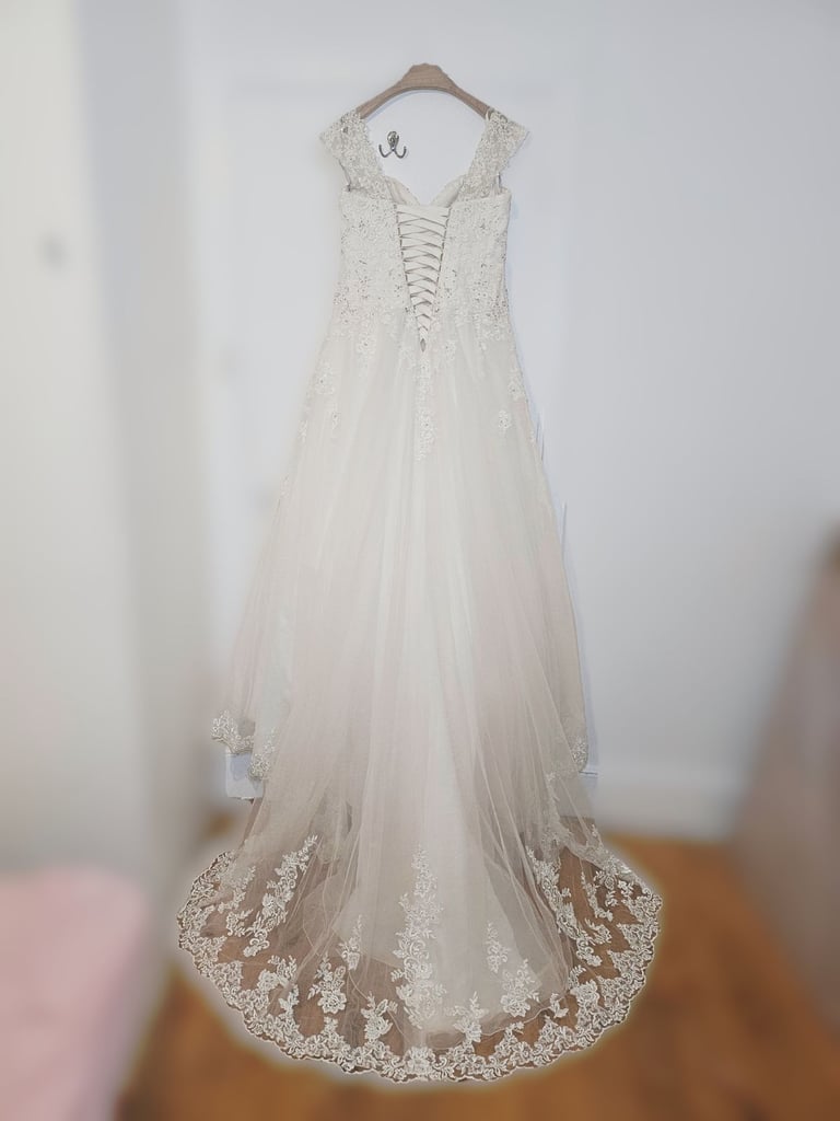 Wed2b Viva Bride Wedding Dress | Emmy - Blush | Size 16