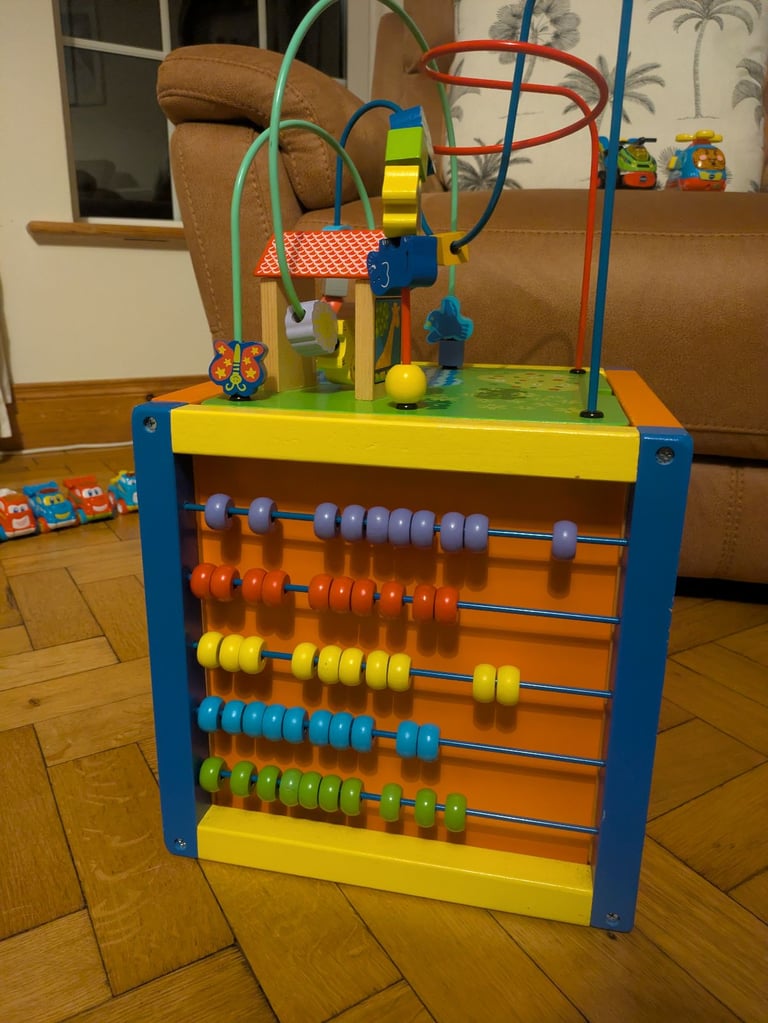 Wooden Activity Cube