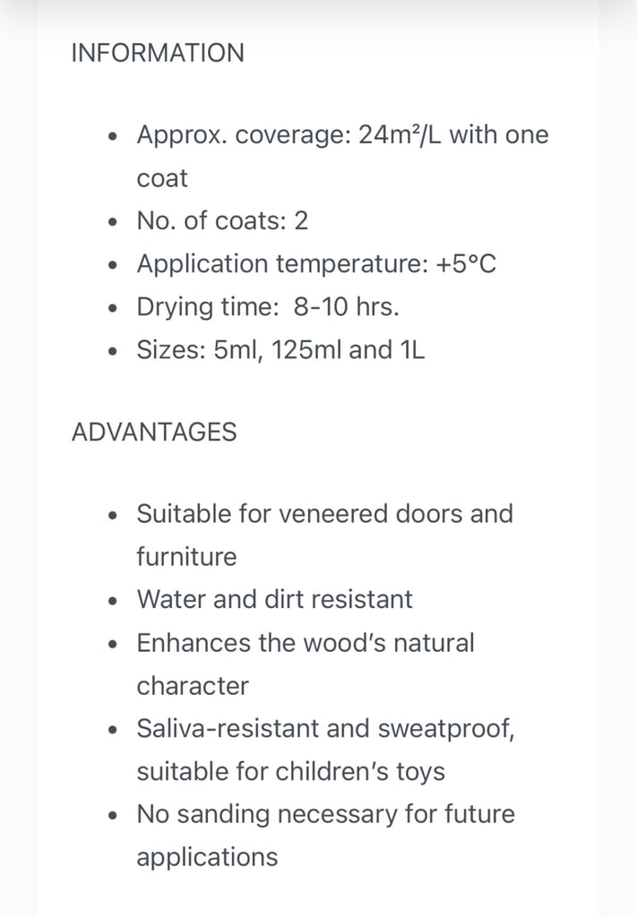 OSMO Door Oil (3060 Clear)