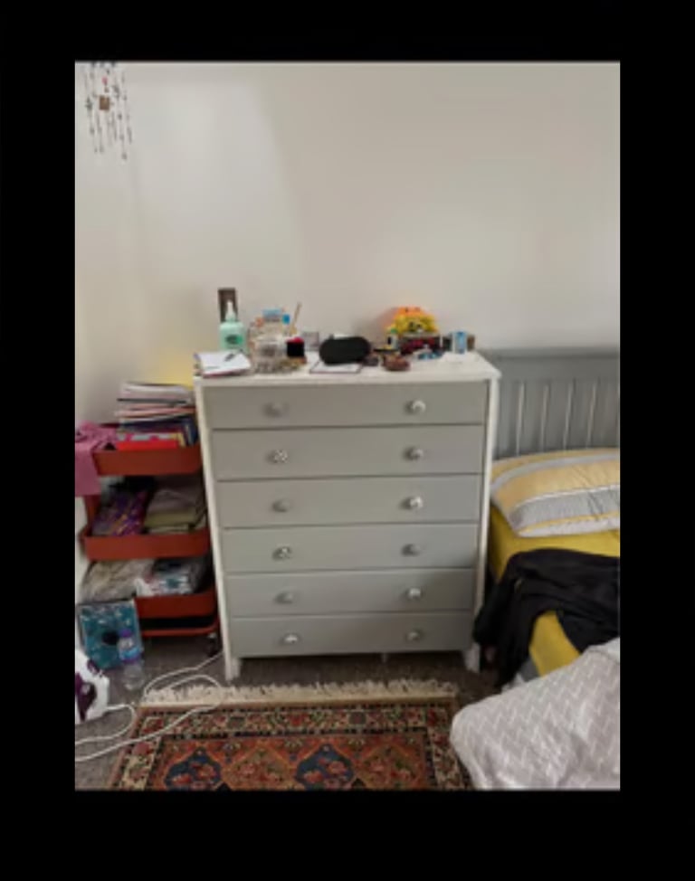 image for 2x chest of drawers storage side table made to order (ikea next John Lewis)