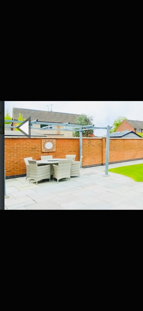 * REDUCED * Garden pergola gazebo sun shelter 4 metre by 3 metre